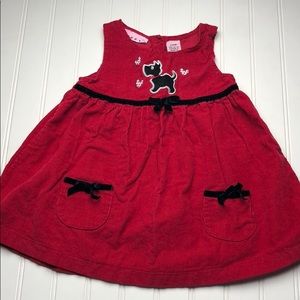 Corduroy schnauzer/Scotty dog dress